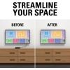 imageSanus SASP1B1 Streaming Media Player Mounting Bracket Hides Most Small Devices Up to 3 lbs Behind Your TV  Apple TV Roku Fire TV etc  SASP1B1 Black