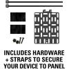 imageSanus SASP1B1 Streaming Media Player Mounting Bracket Hides Most Small Devices Up to 3 lbs Behind Your TV  Apple TV Roku Fire TV etc  SASP1B1 Black