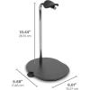 imageSanus Sonos Ace Headphones Stand  Premium Stand wSilicone Cradle Prevents Creasing ampamp Builtin Cable Management wMagnetic Clip for Fast Charging  ToolFree Setup  White Sonos Headphones HolderBlack