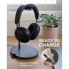 imageSanus Sonos Ace Headphones Stand  Premium Stand wSilicone Cradle Prevents Creasing ampamp Builtin Cable Management wMagnetic Clip for Fast Charging  ToolFree Setup  White Sonos Headphones HolderBlack