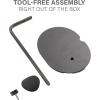 imageSanus Sonos Ace Headphones Stand  Premium Stand wSilicone Cradle Prevents Creasing ampamp Builtin Cable Management wMagnetic Clip for Fast Charging  ToolFree Setup  White Sonos Headphones HolderBlack