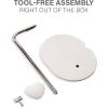 imageSanus Sonos Ace Headphones Stand  Premium Stand wSilicone Cradle Prevents Creasing ampamp Builtin Cable Management wMagnetic Clip for Fast Charging  ToolFree Setup  White Sonos Headphones HolderWhite