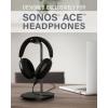 imageSanus Sonos Ace Headphones Stand  Premium Stand wSilicone Cradle Prevents Creasing ampamp Builtin Cable Management wMagnetic Clip for Fast Charging  ToolFree Setup  White Sonos Headphones HolderBlack