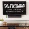 imageSanus Soundbar Mount For TV Mount Bracket  Height ampamp Depth Adjust Moves InSync With TV Supports Sound Bars Up To 20 lbs  SASB1B1