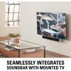 imageSanus Soundbar Mount For TV Mount Bracket  Height ampamp Depth Adjust Moves InSync With TV Supports Sound Bars Up To 20 lbs  SASB1B1