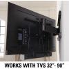 imageSanus Soundbar Mount For TV Mount Bracket  Height ampamp Depth Adjust Moves InSync With TV Supports Sound Bars Up To 20 lbs  SASB1B1