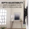imageSanus Soundbar Mount For TV Mount Bracket  Height ampamp Depth Adjust Moves InSync With TV Supports Sound Bars Up To 20 lbs  SASB1B1