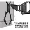 imageSanus Soundbar Mount for Most Soundbars up to 15 lbs  Features Simple Install and ToolFree Adjustments  Compatible with Most TVs and Mounts  SOASBM1