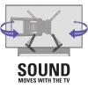 imageSanus Soundbar Mount for Most Soundbars up to 15 lbs  Features Simple Install and ToolFree Adjustments  Compatible with Most TVs and Mounts  SOASBM1