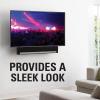 imageSanus Soundbar Mount for Most Soundbars up to 15 lbs  Features Simple Install and ToolFree Adjustments  Compatible with Most TVs and Mounts  SOASBM1