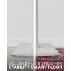 imageSanus Speaker Stands Pair for Sonos One One SL ampamp Play1  Premium Fixed Height Speaker Stand wBuiltin Cable Management Channels ampamp Easy 3Step Install  White PairWhite Stand  Single
