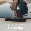 imageSanus TV Soundbar Mount Exclusively Compatible with SONOS RAY TV Soundbar  WSSAFM1B2