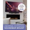 imageSanus Universal Extendable Soundbar Wall Mount  Compatible with Most Soundbars Under TV Speaker Mounts for an Easy ampamp Secure Installation of Your Soundbar