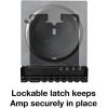 imageSanus Wall Mount for Sonos Amp  Slim Black Design with Lockable Latch for Security  Low Profile Bracket Design Mounts in Any Orientation  Builtin Cable Management ampamp Easy 15Minute Install 