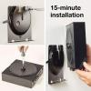 imageSanus Wall Mount for Sonos Amp  Slim Black Design with Lockable Latch for Security  Low Profile Bracket Design Mounts in Any Orientation  Builtin Cable Management ampamp Easy 15Minute Install 