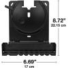 imageSanus Wall Mount for Sonos Amp  Slim Black Design with Lockable Latch for Security  Low Profile Bracket Design Mounts in Any Orientation  Builtin Cable Management ampamp Easy 15Minute Install 
