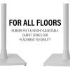 imageSanus Wireless Speaker Stand for Sonos Era 100  Pair Black  Perfect Stand Setup for Easy and Secure Mounting of New Sonos Era 100 Speakers  OSSE12B2White Single