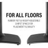 imageSanus Wireless Speaker Stands for Sonos ERA 300 Black  Pair Perfect Stand Setup for Easy and Secure Mounting of New Sonos Era 300 Speakers  OSSE32B2Black Pair