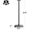 imageSanus Wireless Speaker Stands for Sonos ERA 300 Black  Pair Perfect Stand Setup for Easy and Secure Mounting of New Sonos Era 300 Speakers  OSSE32B2Black Single