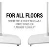 imageSanus Wireless Speaker Stands for Sonos ERA 300 Black  Pair Perfect Stand Setup for Easy and Secure Mounting of New Sonos Era 300 Speakers  OSSE32B2White Pair