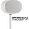 imageSanus Wireless Speaker Stands for Sonos ERA 300 Black  Pair Perfect Stand Setup for Easy and Secure Mounting of New Sonos Era 300 Speakers  OSSE32B2White Pair