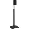 imageSANUS Adjustable Height Wireless Speaker Stands Designed for Sonos One One SL and Play1  ToolFree Adjustment up to 16quot and Builtin Cable Management WhiteBlack Stand  Single