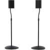 imageSANUS Speaker Stands Pair for Satellite ampamp Bookshelf Speakers up to 35lbs  10 Height Adjustment  Includes LShaped Bracket ampamp Keyhole Adapter for Compatibility  Easy DIY Assembly