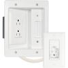 imageSANUS inWall TV Power and Cable Management Kit White