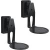 imageSanus Speaker Wall Mounts for Sonos Era 100 Pair  Swivel ampamp Tilt Speaker Mount with Easy 15Minute Install  White 2PackBlack Pair