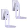 imageSanus Speaker Wall Mounts for Sonos Era 100 Pair  Swivel ampamp Tilt Speaker Mount with Easy 15Minute Install  White 2PackWhite Pair