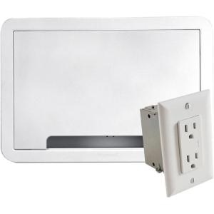 imageSANUS 9quot TV Media inWall Box with Power Supply Kit Ideal for Wall Mounted TVs
