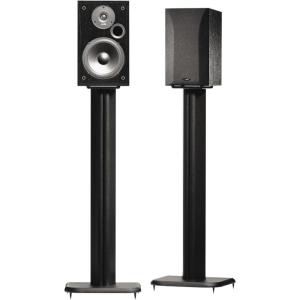 imageSANUS BF31B1 31quot Speaker Stands for Bookshelf Speakers up to 20 lbs  Black  Set of 2