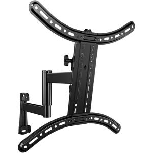 imageSANUS Full Motion TV Mount  Single Stud 32 to 55 inch TV Wall Mount Tilts Extends ampamp Swivels  Easy DIY Install Includes All Hardware ampamp Post Install Leveling  Great for Corners
