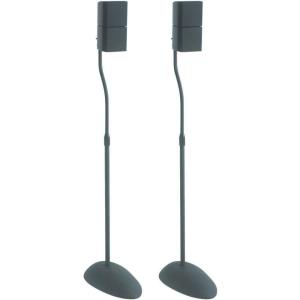 imageSANUS Height Adjustable Speaker Stands for Home Theater  Durable Design wTear Drop Base Fits Speakers up to 4lbs  13quot of ToolFree Height Adjustment  Easy DIY Assembly