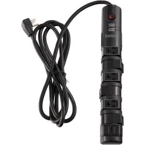 imageSANUS Surge Protected Power Strip with 6 Rotating and 2 Fixed outlets