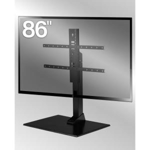 imageSANUS Universal TV Stand  Large Swivel Base Replacement TV Stand for Screens Up to 86quot  Swivels 70 Degrees ampamp Height Adjusts 8quot  Compatible with Sony Vizio TCL ampamp More