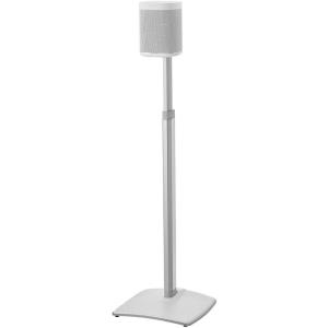 imageSanus Adjustable Height Wireless Speaker Stands Designed for SONOS ONE ONE SL Play1 and Play3  ToolFree Height Adjust Up to 16quot with Built in Cable Management  Single WhiteWhite Stand  Single