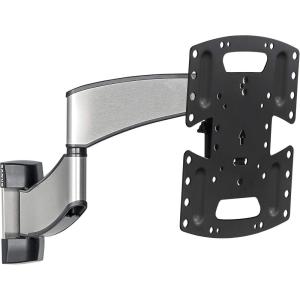 imageSanus Premium Full Motion TV Wall Mount for 19quot  40quot TVs  Stainless Steel Finish with FluidMotion Design for Smooth Extension Swivel and Tilt Low Profile TV Bracket with Easy 3 Step Install