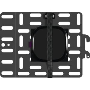 imageSanus SASP1B1 Streaming Media Player Mounting Bracket Hides Most Small Devices Up to 3 lbs Behind Your TV  Apple TV Roku Fire TV etc  SASP1B1 Black