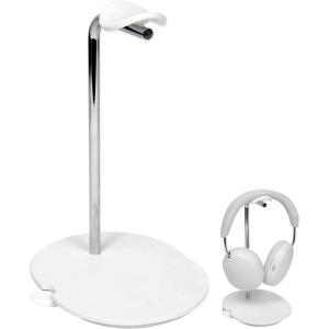 imageSanus Sonos Ace Headphones Stand  Premium Stand wSilicone Cradle Prevents Creasing ampamp Builtin Cable Management wMagnetic Clip for Fast Charging  ToolFree Setup  White Sonos Headphones HolderWhite