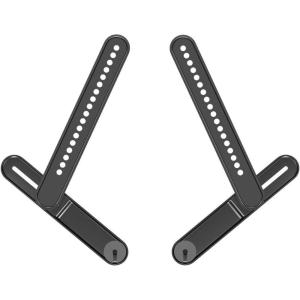 imageSanus Soundbar Mount for Most Soundbars up to 15 lbs  Features Simple Install and ToolFree Adjustments  Compatible with Most TVs and Mounts  SOASBM1