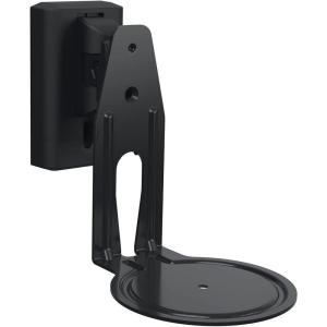 imageSanus Speaker Wall Mounts for Sonos Era 100 Pair  Swivel ampamp Tilt Speaker Mount with Easy 15Minute Install  White 2PackBlack Single