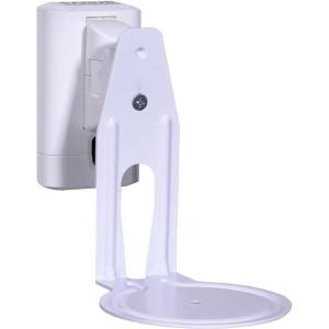 imageSanus Speaker Wall Mounts for Sonos Era 100 Pair  Swivel ampamp Tilt Speaker Mount with Easy 15Minute Install  White 2PackWhite Single