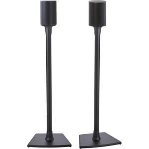 imageSanus Wireless Speaker Stand for Sonos Era 100  Pair Black  Perfect Stand Setup for Easy and Secure Mounting of New Sonos Era 100 Speakers  OSSE12B2Black Pair