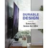 imageSANUS Extendable Soundbar Wall Mount for Sonos Arc ampamp Sonos Arc Ultra Soundbar  5 Depth Adjustment Optimized for Dolby Atmos  White Speaker Mountwhite