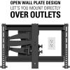 imageSanus Premium Full Motion TV Wall Mount Bracket for 37quot50quot TVs Features 15 of Tilt 90 of Swivel ampamp Post Install Centering  Vmf620B1