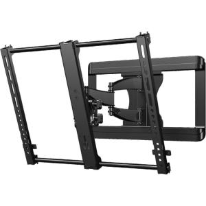 imageSanus Premium Full Motion TV Wall Mount Bracket for 37quot50quot TVs Features 15 of Tilt 90 of Swivel ampamp Post Install Centering  Vmf620B1