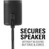 imageSANUS Adjustable Height Wireless Speaker Stands Designed for SONOS ONE BlackBlack Stands  Pair