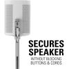 imageSANUS Adjustable Height Wireless Speaker Stands Designed for SONOS ONE BlackWhite Stand  Single