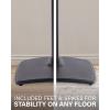 imageSANUS Adjustable Height Wireless Speaker Stands Designed for Sonos One One SL and Play1  ToolFree Adjustment up to 16quot and Builtin Cable Management  BlackSingleBlack Stands  Pair